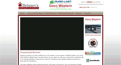 Desktop Screenshot of delaneysroofing.com